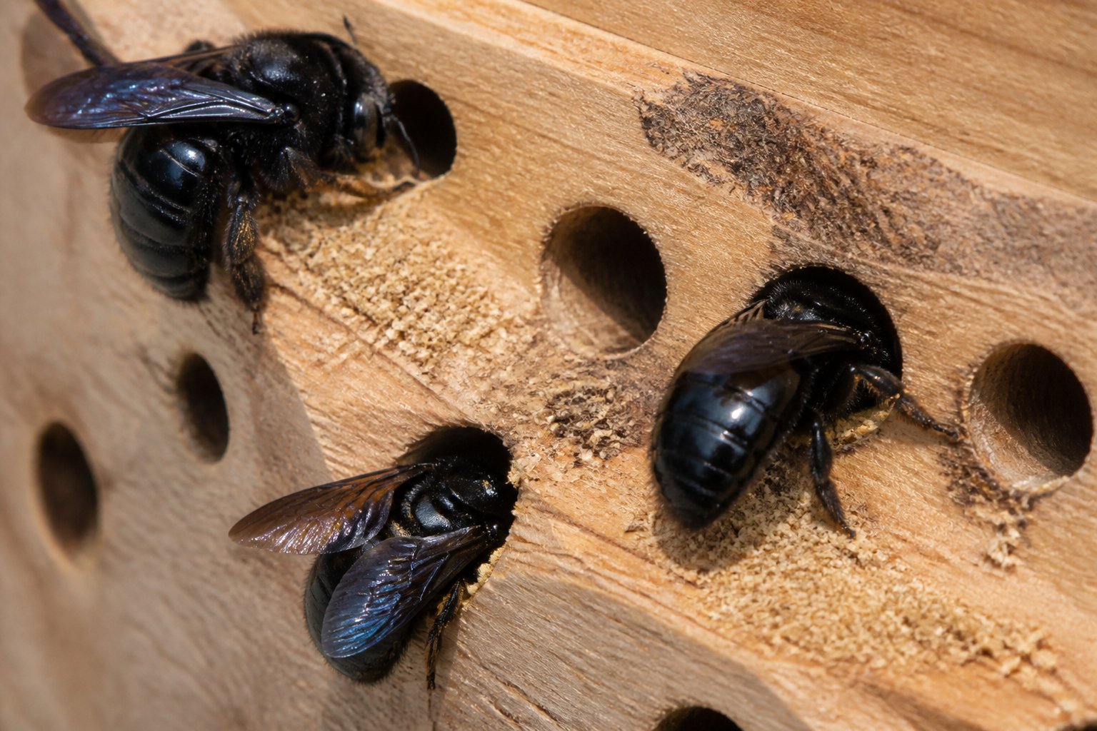 What Are The Bees That Burrow Into Wood? Identification Guide What Are The Bees That Burrow Into Wood? Identification Guide