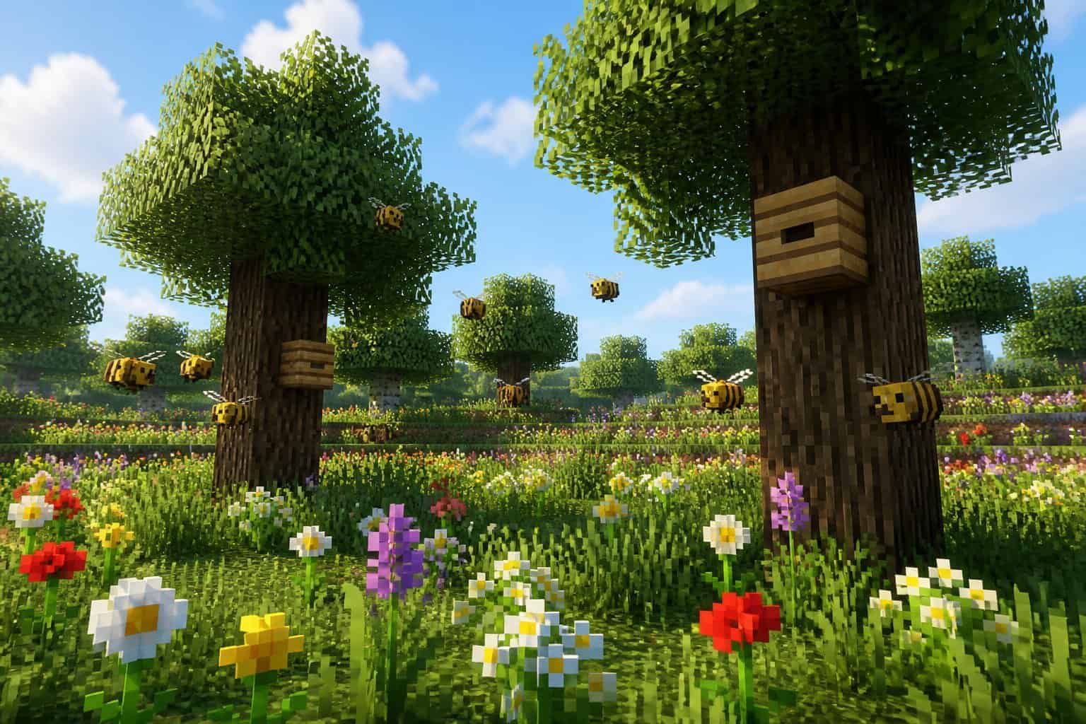 Where Can Bees Spawn In Minecraft? Biomes And Nest Tips Where Can Bees Spawn In Minecraft? Biomes And Nest Tips
