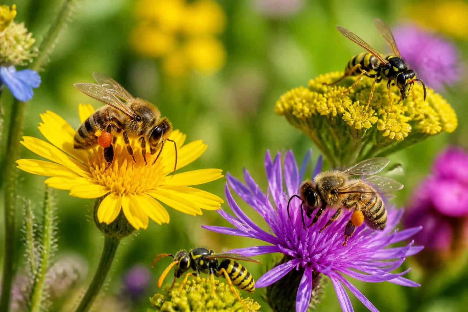 Bees Or Wasps: How To Tell The Difference Bees Or Wasps: How To Tell The Difference