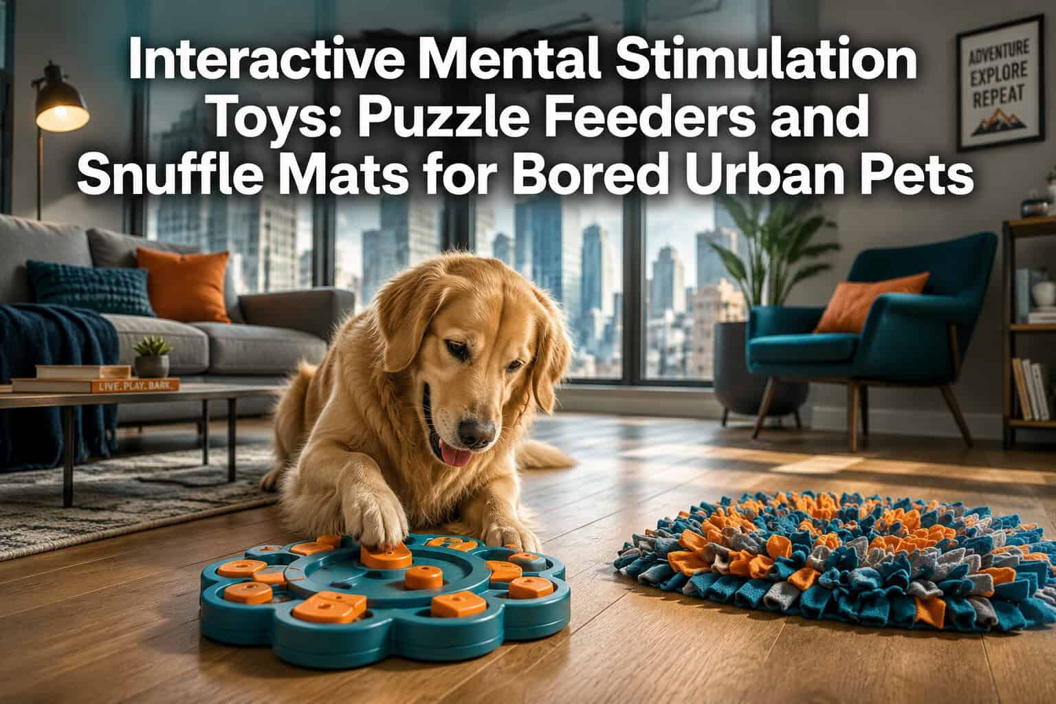 Interactive Mental Stimulation Toys: Puzzle Feeders and Snuffle Mats for Bored Urban Pets