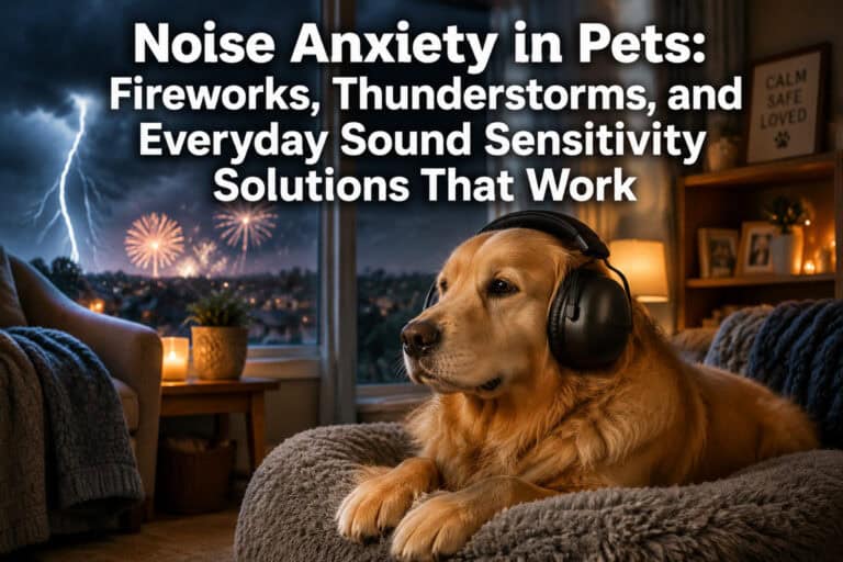 Noise Anxiety in Pets: Fireworks, Thunderstorms, and Everyday Sound Sensitivity Solutions That Work