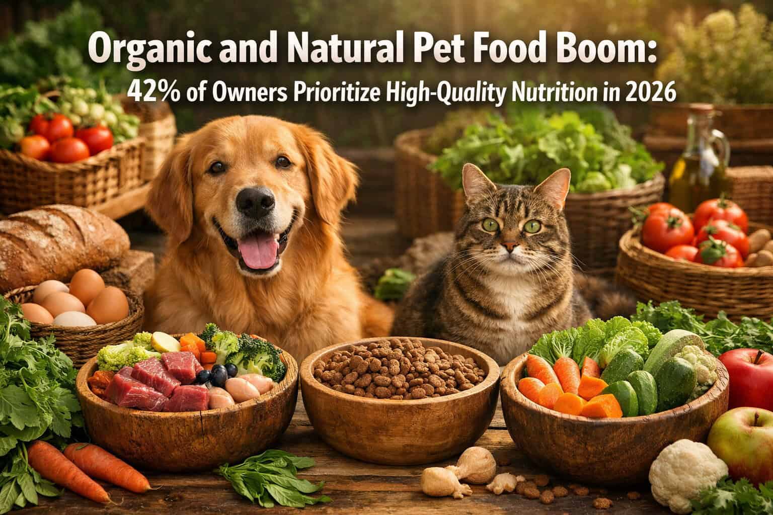 Organic and Natural Pet Food Boom: 42% of Owners Prioritize High-Quality Nutrition in 2026