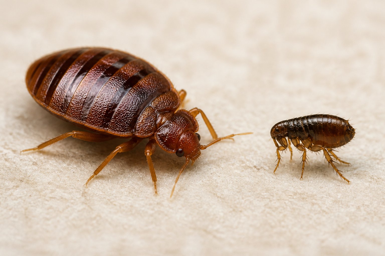 How Big Are Bed Bugs Compared To Fleas? Size Guide How Big Are Bed Bugs Compared To Fleas? Size Guide