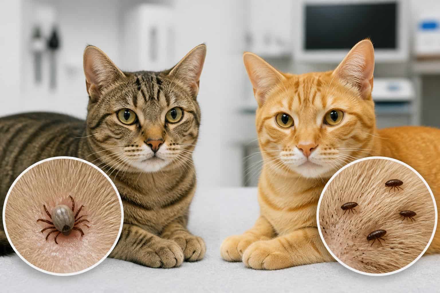 Ticks vs Fleas on Cats: How to Tell the Difference Ticks vs Fleas on Cats: How to Tell the Difference