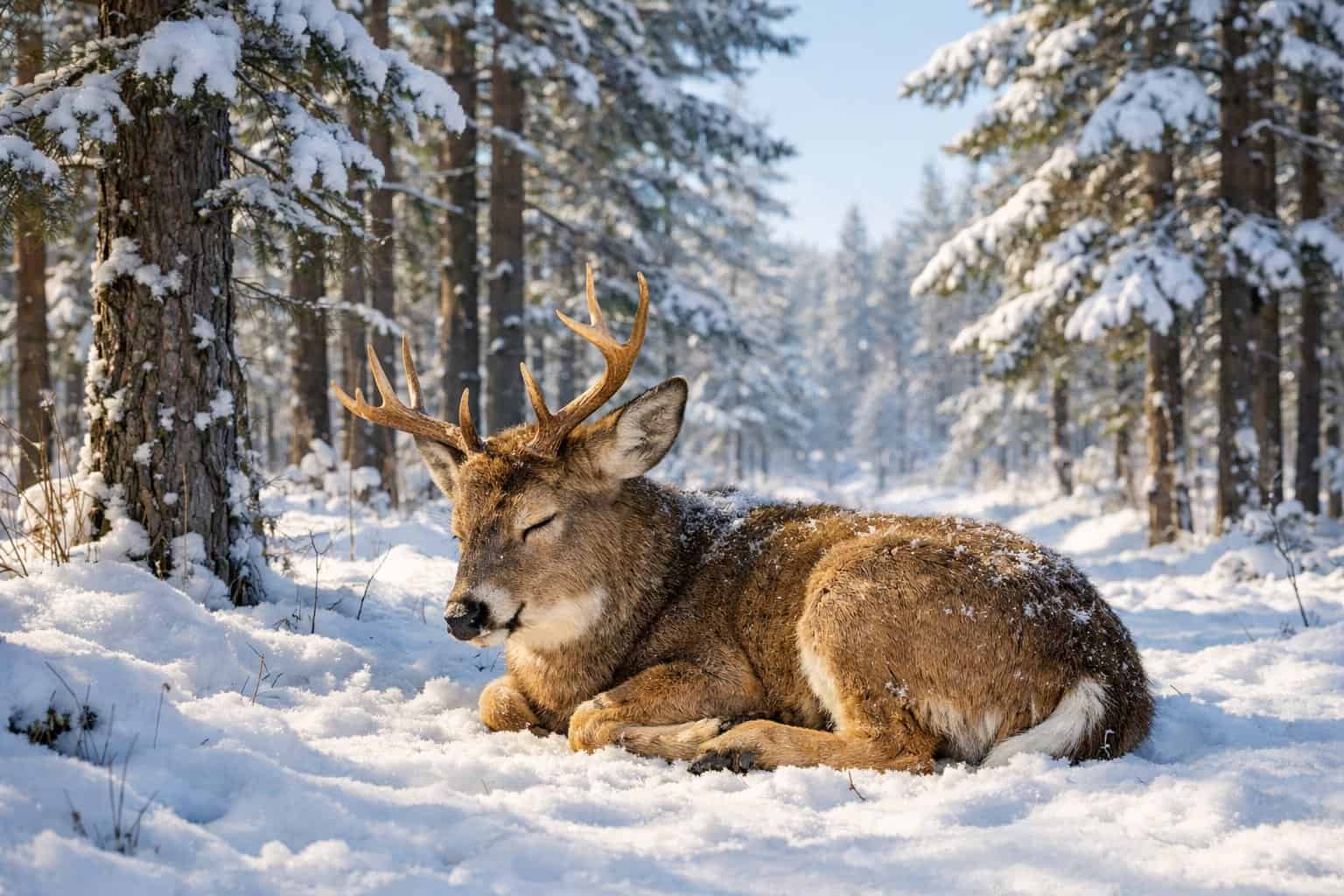 Do Deer Sleep During the Winter? Where & How Deer Rest in Cold Months Do Deer Sleep During the Winter? Where & How Deer Rest in Cold Months